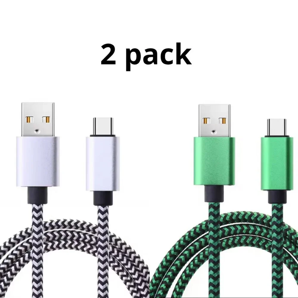 USB Type C Cable Date Sync 2.4A Fast Charging 10ft/3M.